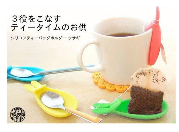 花吉商店*chickle sally TEA BAG HOLDER 茶墊兔 三色